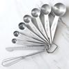 9Pcs Stainless Steel Measuring Spoons Scoop With Mini Whisk Stackable Baking Seasoning Spoon Coffee Tea Kitchen Measuring Tool