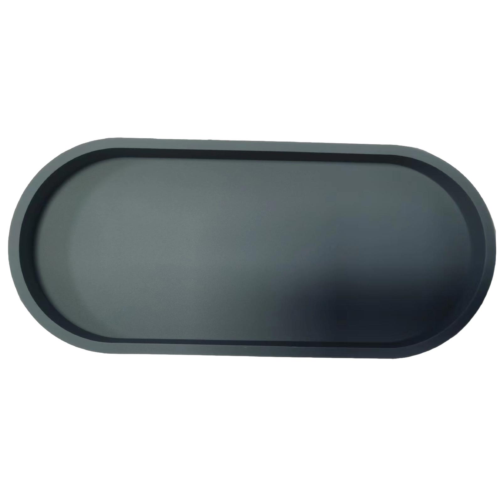 

Великий овальний силіконовий піднос Зручні піддони для зберігання ювелірних виробів Стійка для ванної кімнати Органайзер Еліптичний піддон для ароматерапії