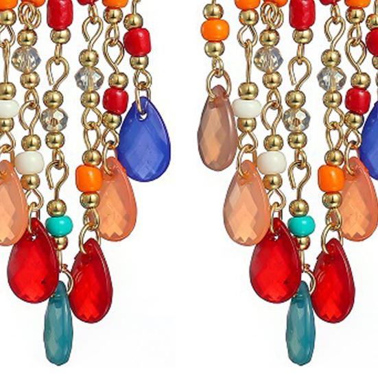 Krásné závěsné náušnice Antialergické korálky Vynikající