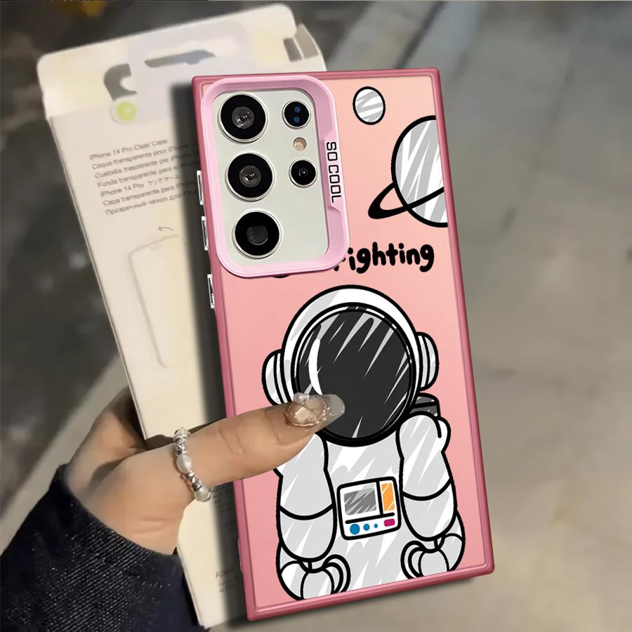 Case for Samsung Galaxy S25 S25Edge S22 S21 S20 Plus S23 Ultra S24 FE S23 Note 20 Ultra Phone Cover Anime Astronaut