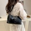 Designer Buckle Armpit Bag Y2k Spicy Girl Handbag Fashion Rivet Shoulder Bag  Women