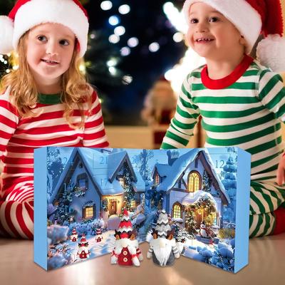 Christmas Advent Christmas Advent Gnome Figures Toys Collectible Home Decor Plush Toys For December Festival Holiday Entryway