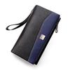 Men's Cross-Border Patchwork Creative Wristlet: Minimalist Business Clutch with Large Capacity for Mobile Devices.