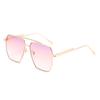 Double beam sunglasses, new hot multi-deformation glasses, fashionable reflective sunglasses for women
