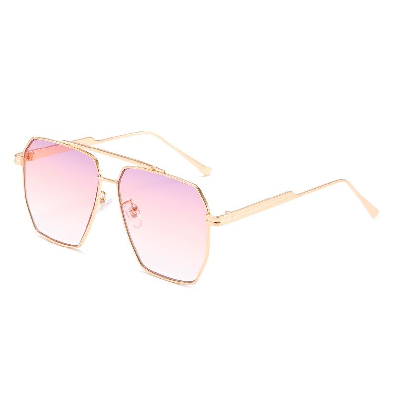 Double beam sunglasses, new hot multi-deformation glasses, fashionable reflective sunglasses for women