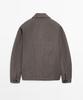Massimo Dutti Herringbone Wool Blend Cardigan
