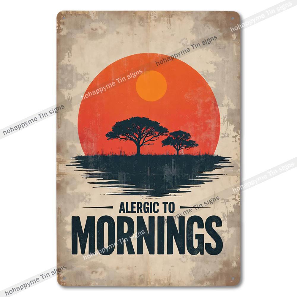 Retro Metal Signs Humorous Quotes Wall Art Home Decor Tin Plaques Office Bar Cafe Decoration