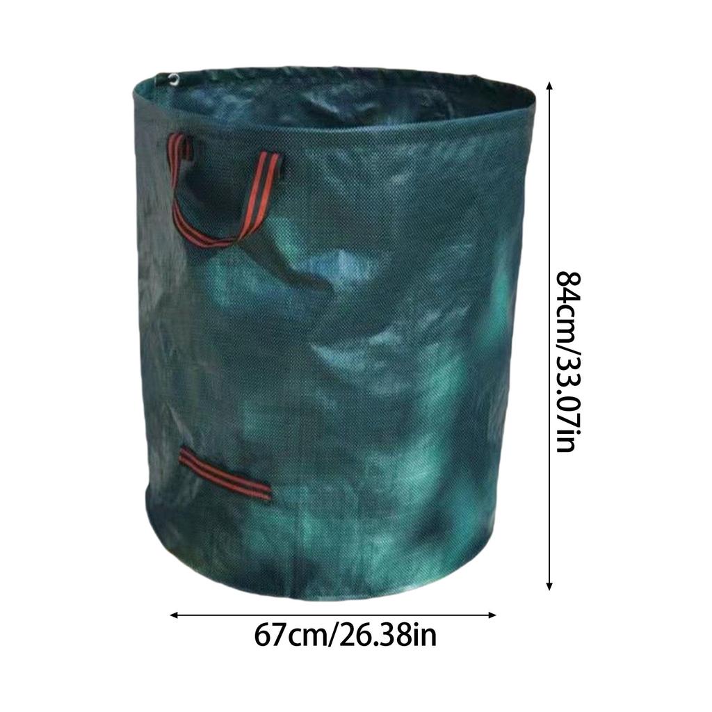 Large Capacity Garden Bags 300L Tear Resistant Design With Convenient Handles For Effortless Outdoor Cleanup