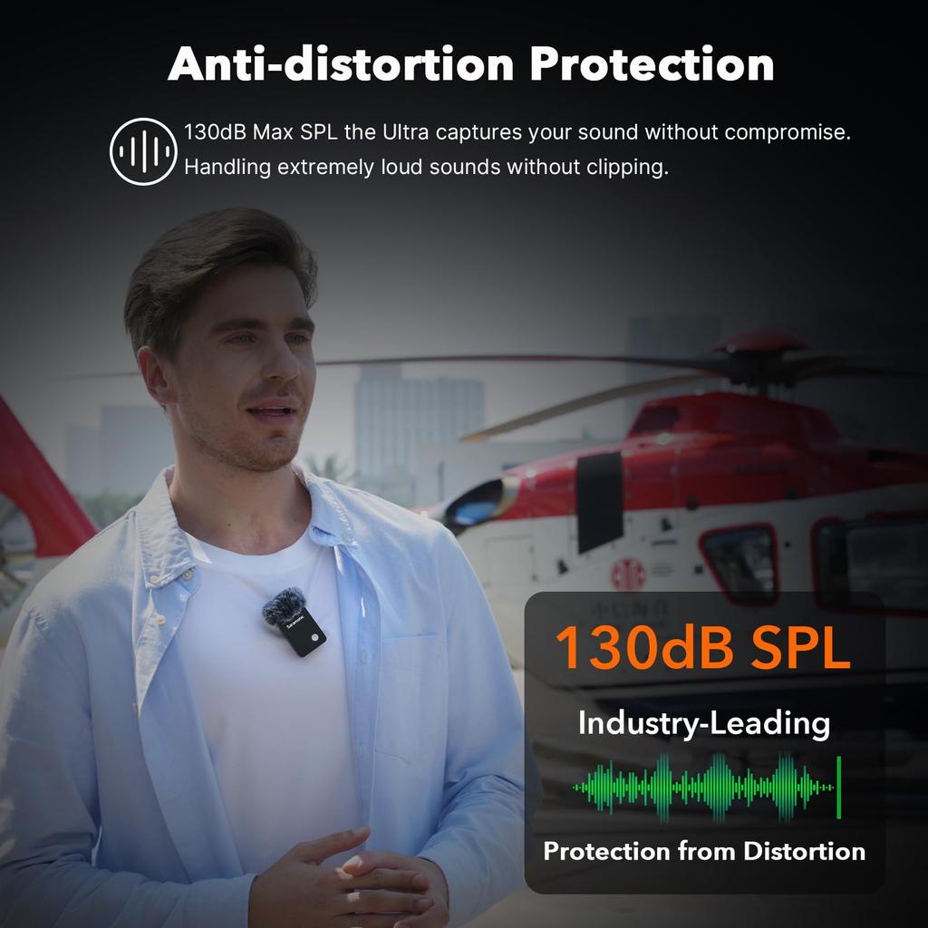 Saramonic Ultra 03 2-Channel Wireless Microphone System with Built-in Time Code (Black/with Lavalier Microphone)