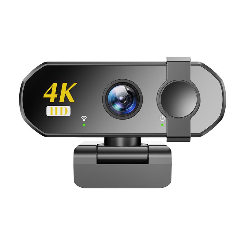 4K Ultra HD Webcam with Microphone & Privacy Cover for Streaming, Online Classes, Video Conferences