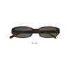 Saint Laurent Logo Acetate Rectangular Sunglasses Unisex sunglasses Tortoise 862864Y99562359