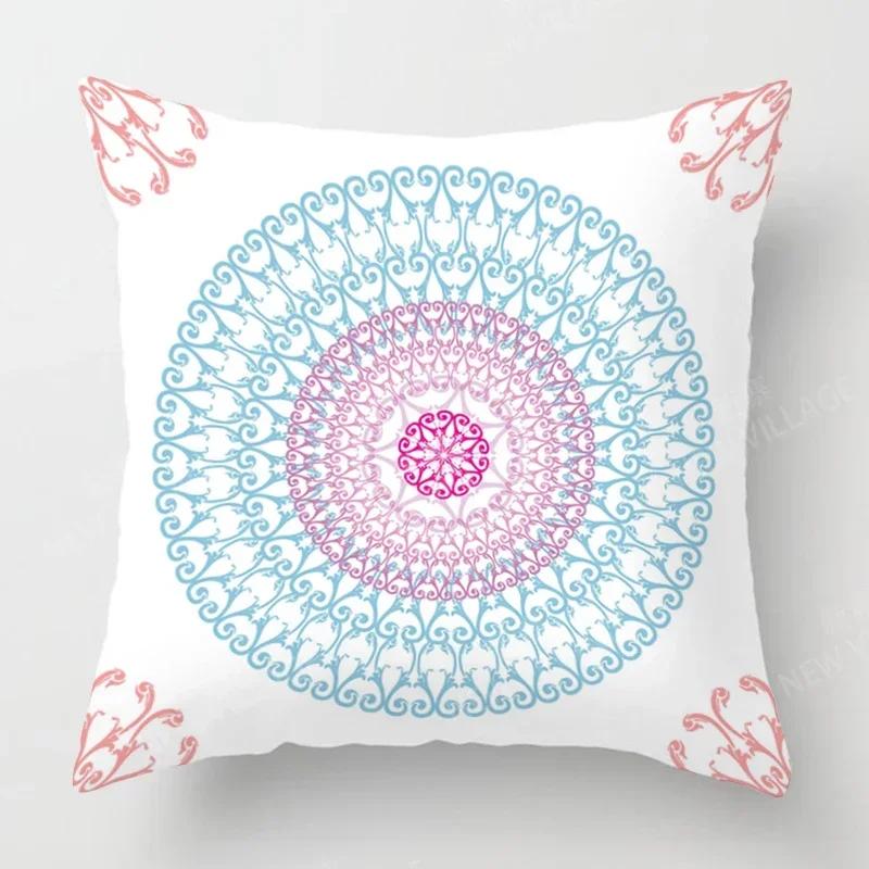 Fall Home Decor Autumn Living Room Throw Pillow Cover Sofa Boho Cushion Cover Mandala