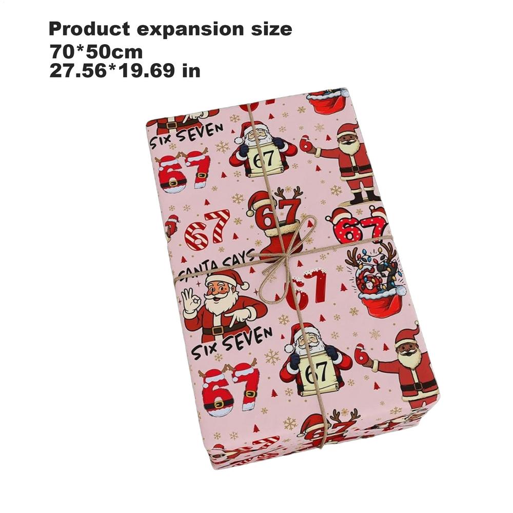 Christmas Gift Wrapping Paper Roll Funny Christmas Gift And Candy Wrapping Paper Bulk for Birthday Holiday New Year Eve