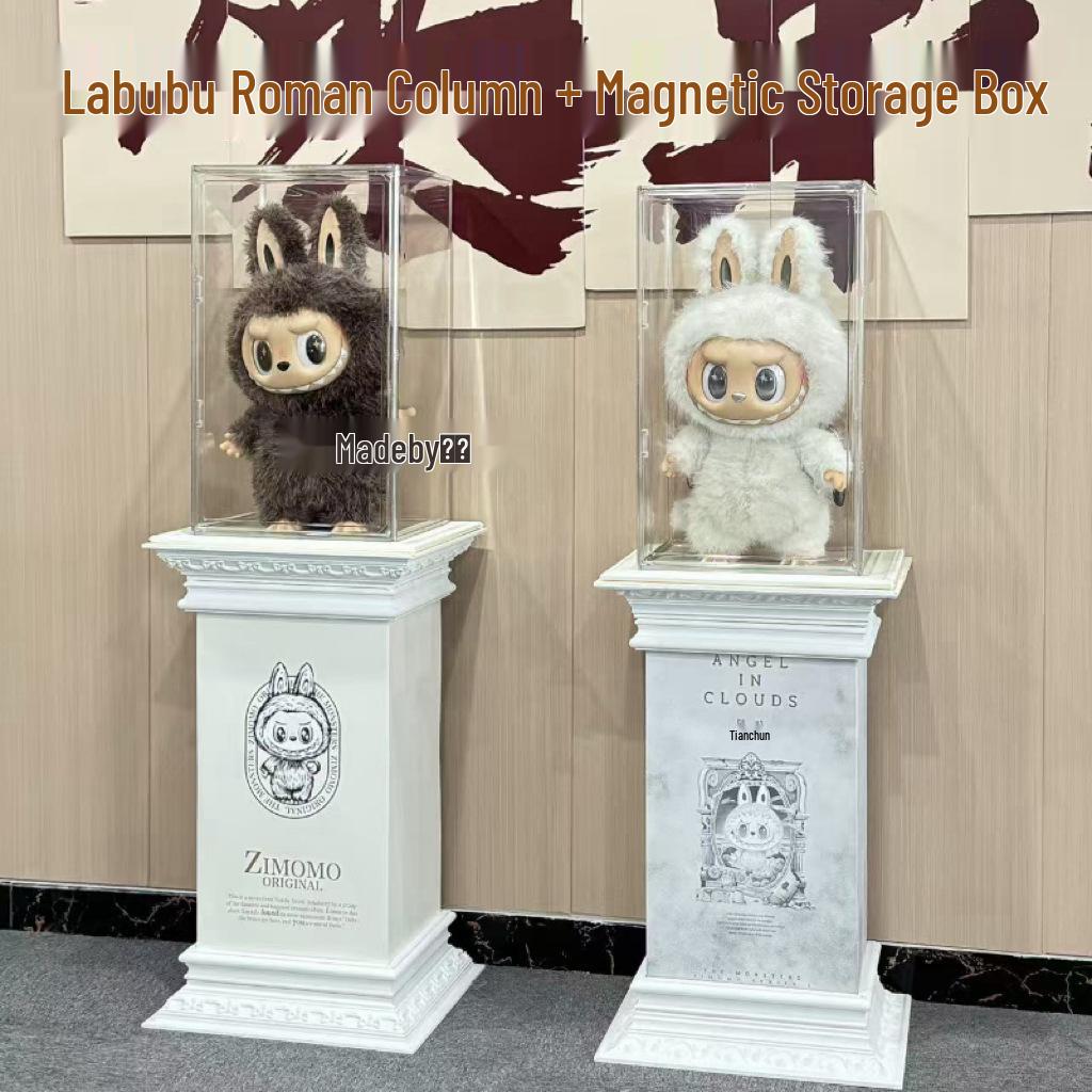 LABUBU ZIMOMO Archangel Acrylic Display Box with Magnetic Door