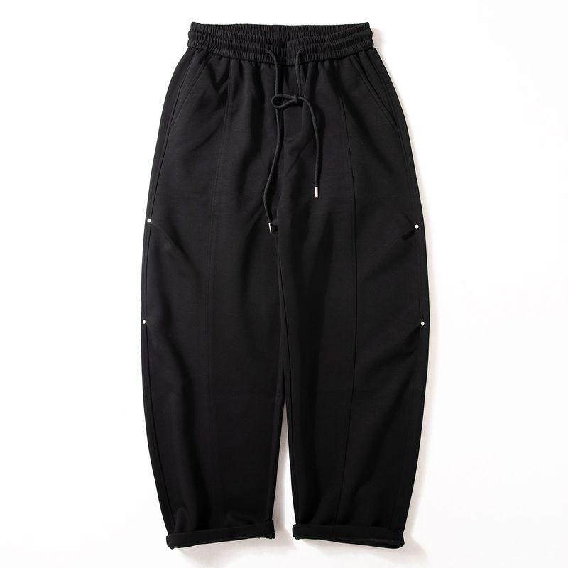 Men's Autumn New Soft Drape Sweatpants Japanese Retro Loose Wide-Leg Casual Straight Sports Pants