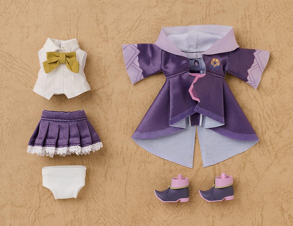 GOOD SMILE COMPANY Nendoroid Doll Wandering The Journey of Elaina Outfit Set and Finished Figure Witch (Cloth, Magnet, Plastic) - Pre-painted,