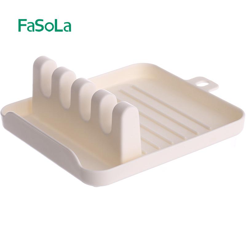 FaSoLa High-Temp Nylon Silicone Non-Stick Spatula & Ladle Set for Kitchen & Stir-Fry Use