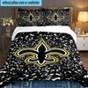 New Orleans Helmet 3pcs Bedding Set,Including 1pc Duvet Cover And 2pcs Pillowcases Perfect Gift for Christmas,Ideal for Bedroom, Dormitory