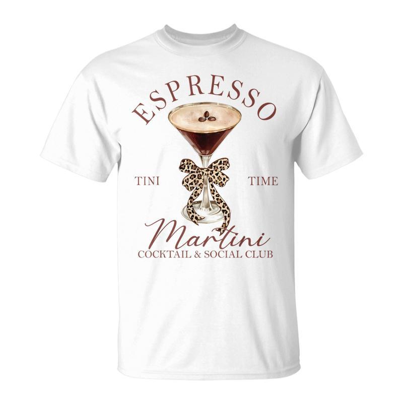 Espresso Martini Social Club Drinking Cocktail T-Shirt