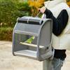 Portable Bird Carrier Bird Backpack with Perch and Tray for Birds Cockatiel Parrot Breathable Large Space Bird Cage Travel Bag