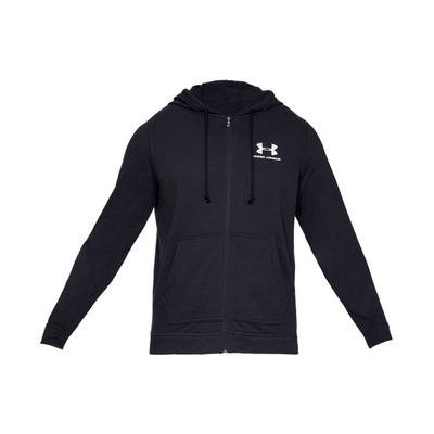 Sportstyle Logo Grafik Lockerer Hoodie Jacke Herren Oberteile Schwarz 1345776-001
