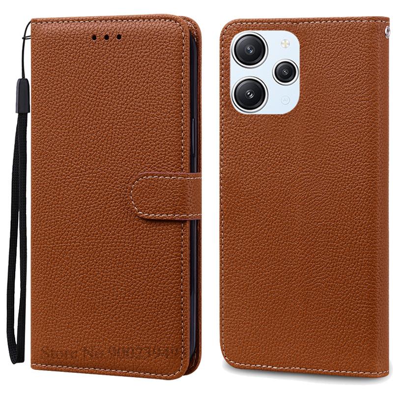 For Xiaomi Redmi 12 Case Silicon Leather Wallet Flip Case For Redmi 12 4G Cover Protector Phone Case for Redmi 12 5G Coque Funda