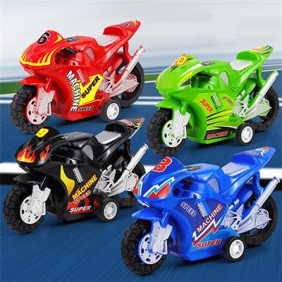For Boys Mini Four-wheel Kids Motorcycle Toy Motorcycle Model Motorbike Model Pull Back Car