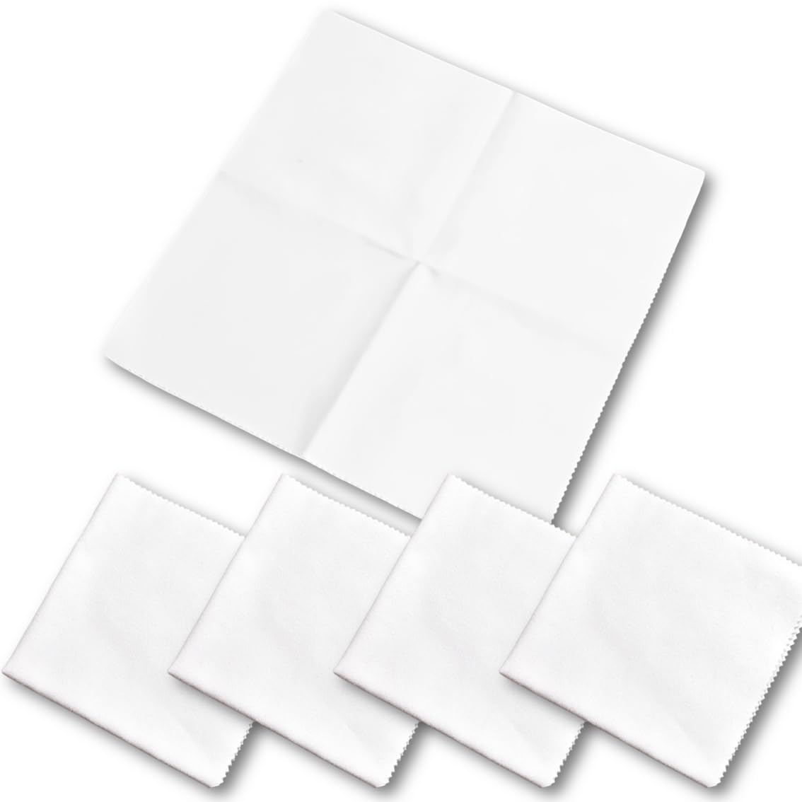 

tomtask Guitar Cloth, Instrument Cloth, 40x40cm, Microfiber Material for Non-Sticky Instruments, Set of 5