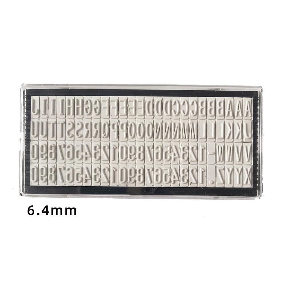 1 X Typstempel/Typenschild 3mm / 4mm / 6.4mm Typstempel für digitalen Buchstabenstempel