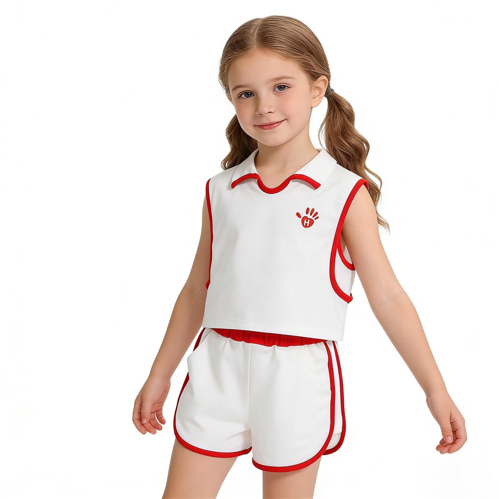 

Children s Fashion Casual Two-Piece Set (Top And Pants) 90 красный