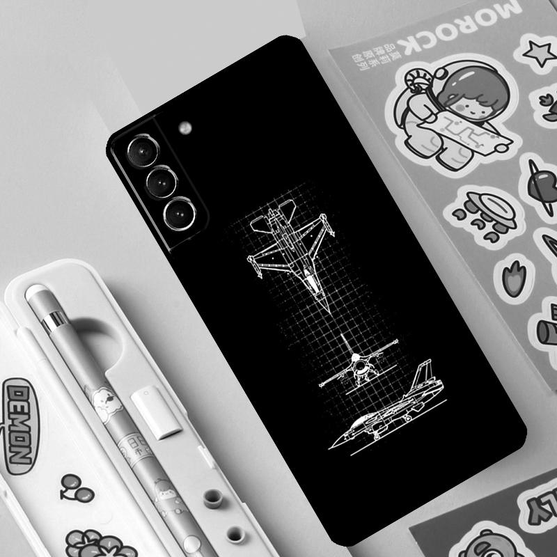 Aircraft Airplane Fly Travel Case For Samsung Galaxy S23 S22 Ultra S21 Plus S8 S9 S10 Note 10 20 Ultra S20 FE S21 FE Cover