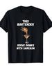 This Bartender Serve Drinks with Sarcasm Graphic Tee Shirt Men Women Casual Short Sleeve Funny Bartending T Shirt Suitab