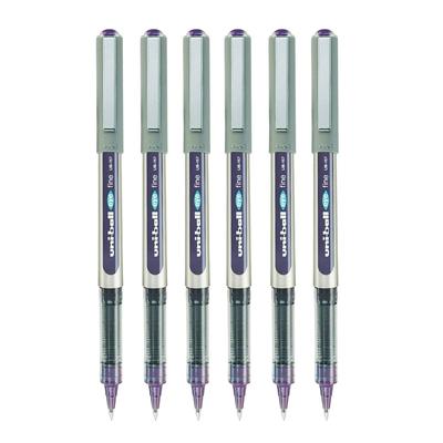 Uni-Ball Eye UB157 0.7 Mm Roller Ball Pens Violet Ink Smooth Writing Pack of 6