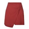 High-waisted Twisted Short Skirt New Solid Color Zipper Irregular Skirt for Summer