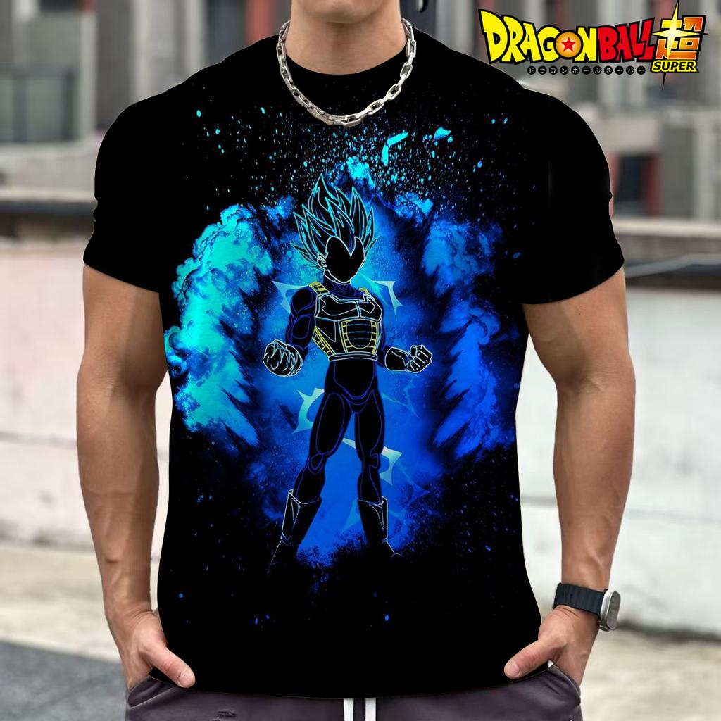 Summer Dragon Ball Cartoon Cartoon 3d Printed T-Shirt Top Broli Begita Wu Empty Short Sleeves For Men And Children Short Sleeves