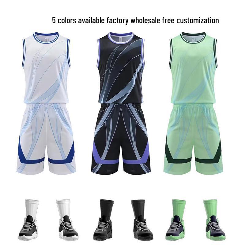 Men's Quick-Dry Breathable Basketball Team Uniform Set