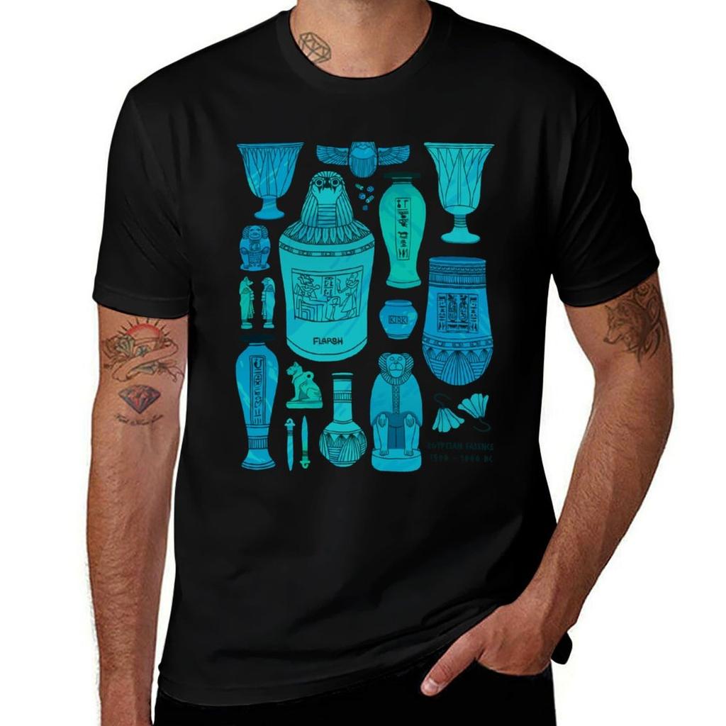 Egyptian Faience Tshirt Plus Size Gym Sports Tshirt