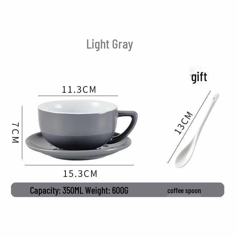 European Ceramic Coffee Set: Professional Latte Art, Cappuccino & Sawada Cups