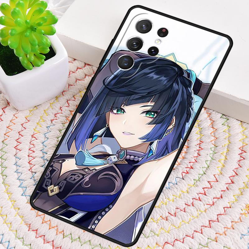 Genshin Impact Yelan Silicone Phone Case For Samsung Galaxy Note 10 Pro S26 S25 S24 S23 S22 S21 Plus S25Ultra Capa Cover