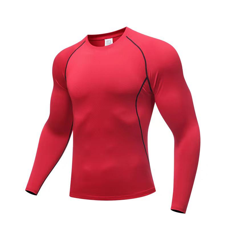 Men's Pro High-Elastic Sports Tights and Quick-Drying T-Shirts for Running, Fitness, Basketball, and Training