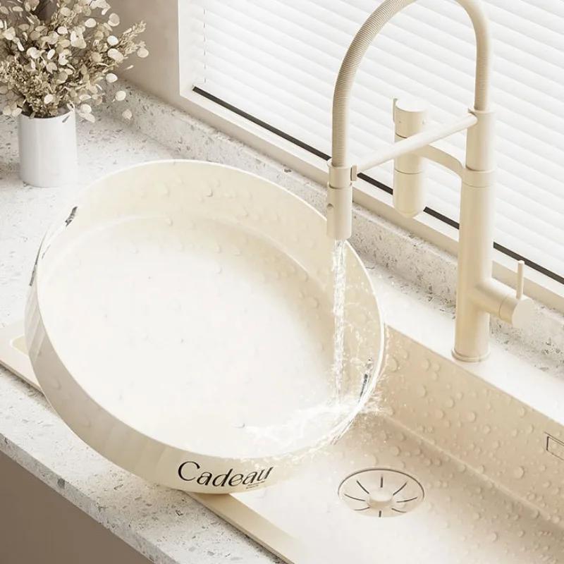 360Degree Rotatable Round Tray Countertop Multi Purpose Storage Tray Rotating Storage Rack Kitchen Storage Bathroom Organization