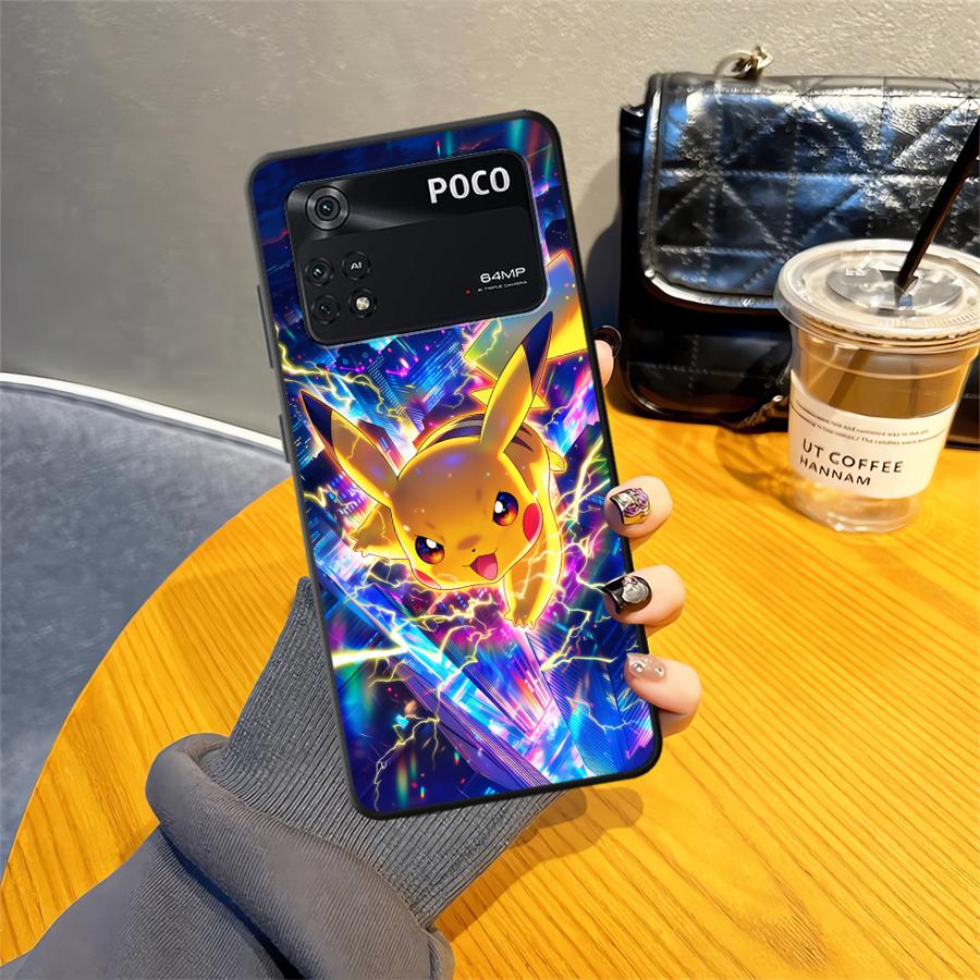 Funda Phone Cover Case for Xiaomi Poco F8 X3 X4 X5 X7 Pro F1 M3 M4 M7 Pro C75 F3 C71 C50 M5 C61 Cute Pikachu Pokemon
