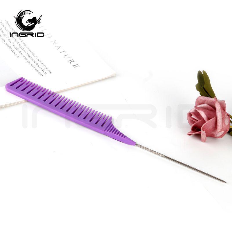 Barber Shop Sectioning & Dyeing Highlight Comb Set - Steel Needle and Fine Teeth, Heat-Resistant, Pointed Tail