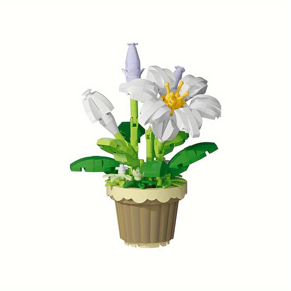 

Набор строительных блоков «Букет цветов» — набор из бонсай и растений из АБС-смолы для детей от 8 лет и старше, идеальное украшение рабочего стола и подарок на день рождения/Рождество Lily Potted Plants (260pcs)