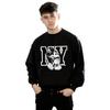 Disney Mens Mickey Mouse NY Kicking Sweatshirt