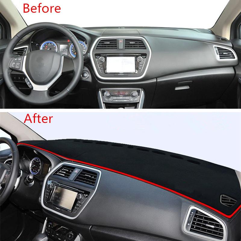 For Suzuki SX4 Crossover S-Cross 2014-     2024 Dashboard Cover Pad Mat Dashmat Sunshield Carpet Car Styling
