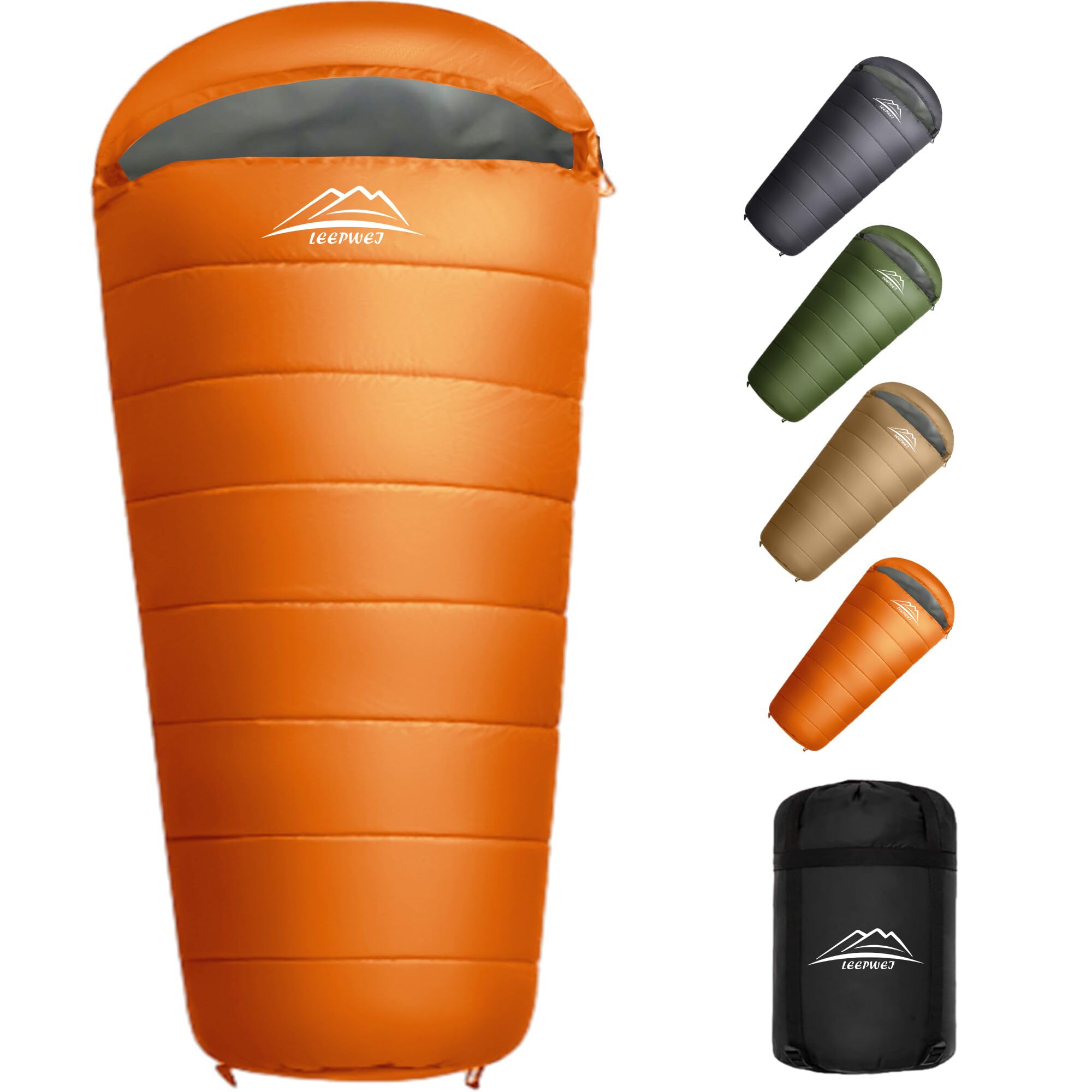 

Спальный мешок, Кокон, LEEPWEI Кемпинг, На открытом воздухе, Легкий, Сохранение тепла, Устойчив к холоду, Водонепроницаемый, Конвертного типа, Компактный, Для гор