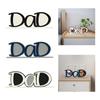 Dad Letter Photo Frame Desktop Decorative Art Craft Free Standing Frame for
