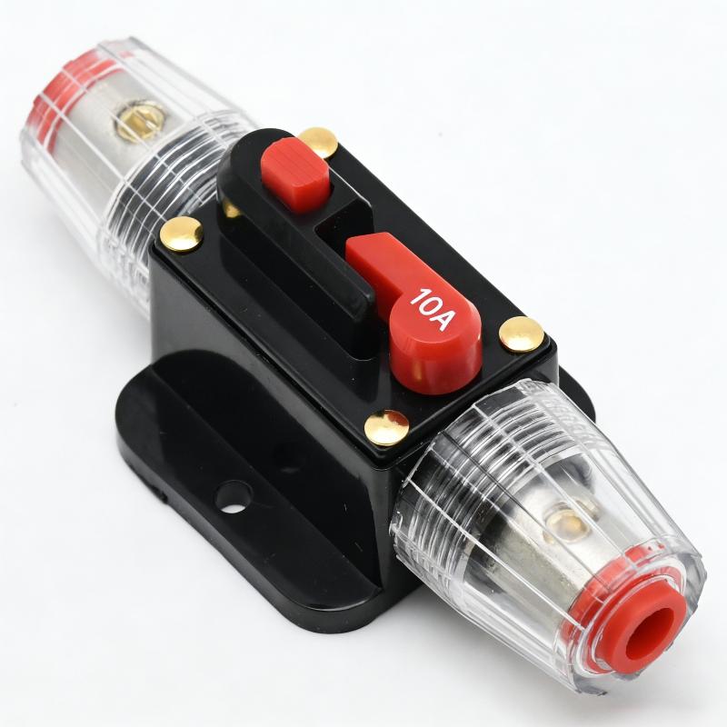 

1Pcs Dc12/24V Inline Fuse Holder 20-150A Manual Reset Circuit Breaker For Car Audio Sound Amplifier System Rv Marine Boat Truck A10
