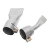 Flat Welding Nozzle Welding Gun Flat Nozzle 20mm Small+40mm Large Tip for Welder Tool Stainless Steel Hot Air Gun Nozzle